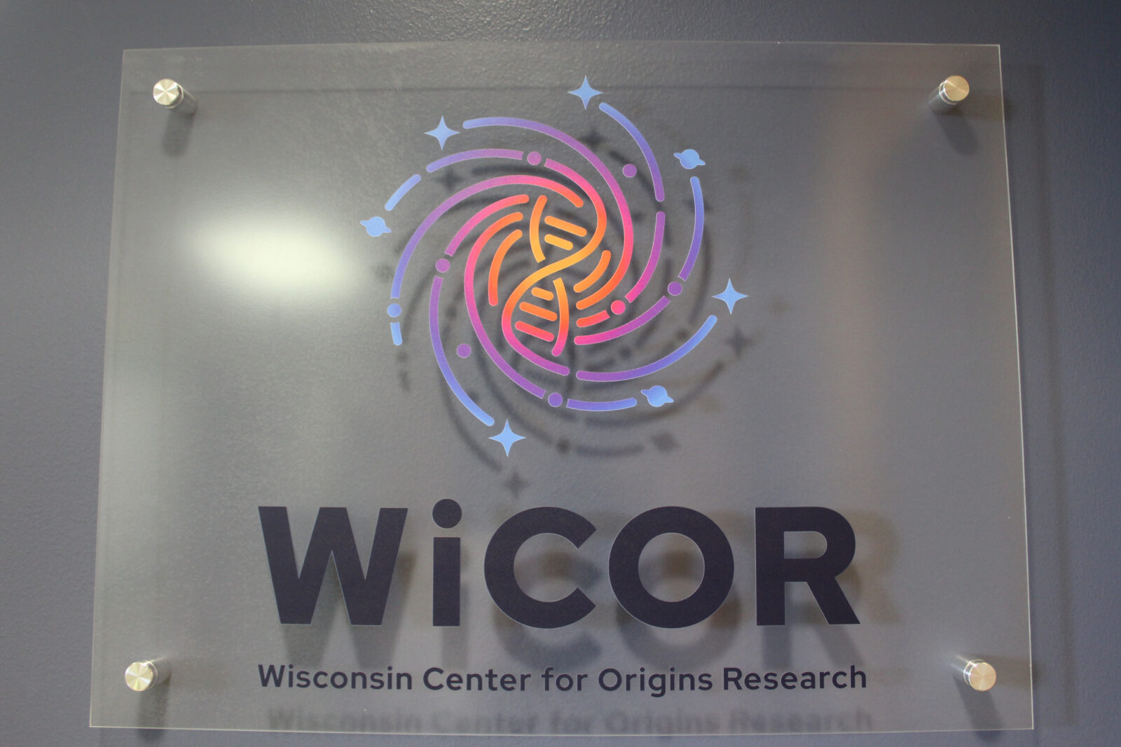 WiCOR sign at the entrance to the WiCOR Space