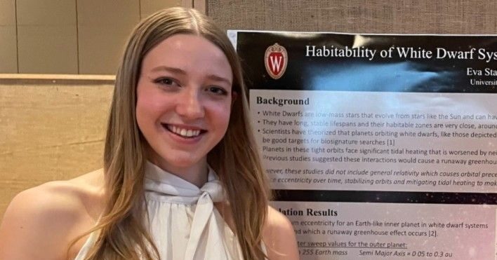 Eva Stafne presents a poster