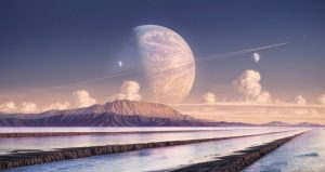 Super Earth artist impression by Justin Vitkus